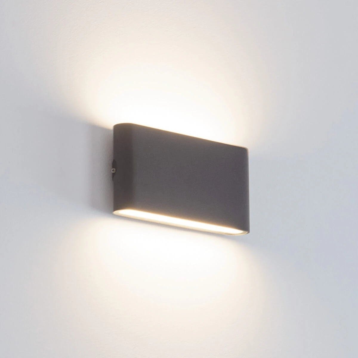 Graphite Rectangular LED Wall Light 12W, IP65