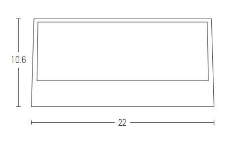 Tamsiai rudos spalvos LED lauko sieninis šviestuvas aukštyn/žemyn 27W 3000K IP65