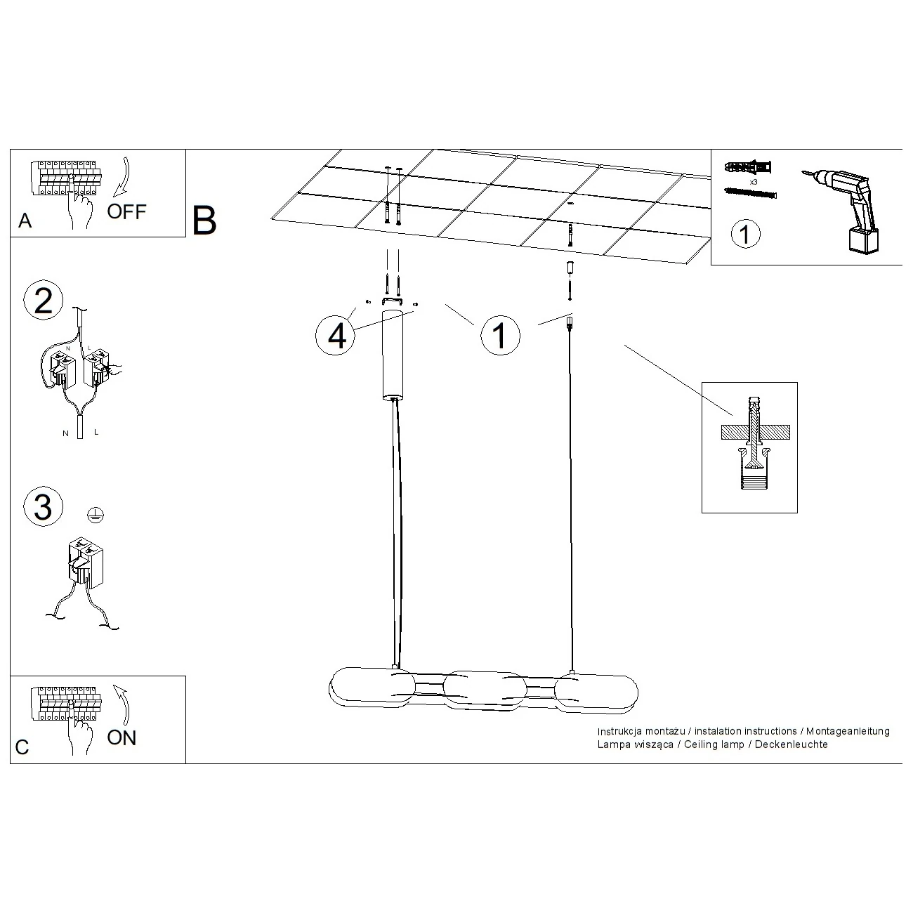 Pakabinamas šviestuvas 91 cm – linijinis, alyvuogių žalias, LED