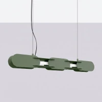 Pakabinamas šviestuvas 91 cm – linijinis, alyvuogių žalias, LED - Nuotrauka 3
