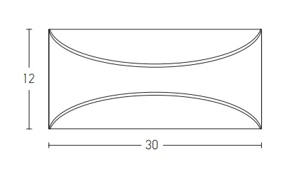 Dark Brown Curved LED Outdoor Wall Light
