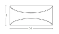 Dark Brown Curved LED Outdoor Wall Light - Image 4