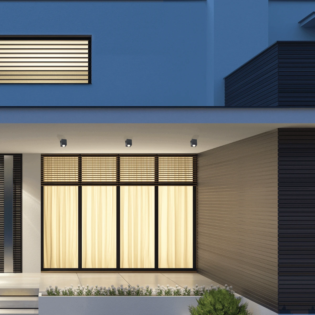 Outdoor Ceiling Light GU10 IP65 Graphite