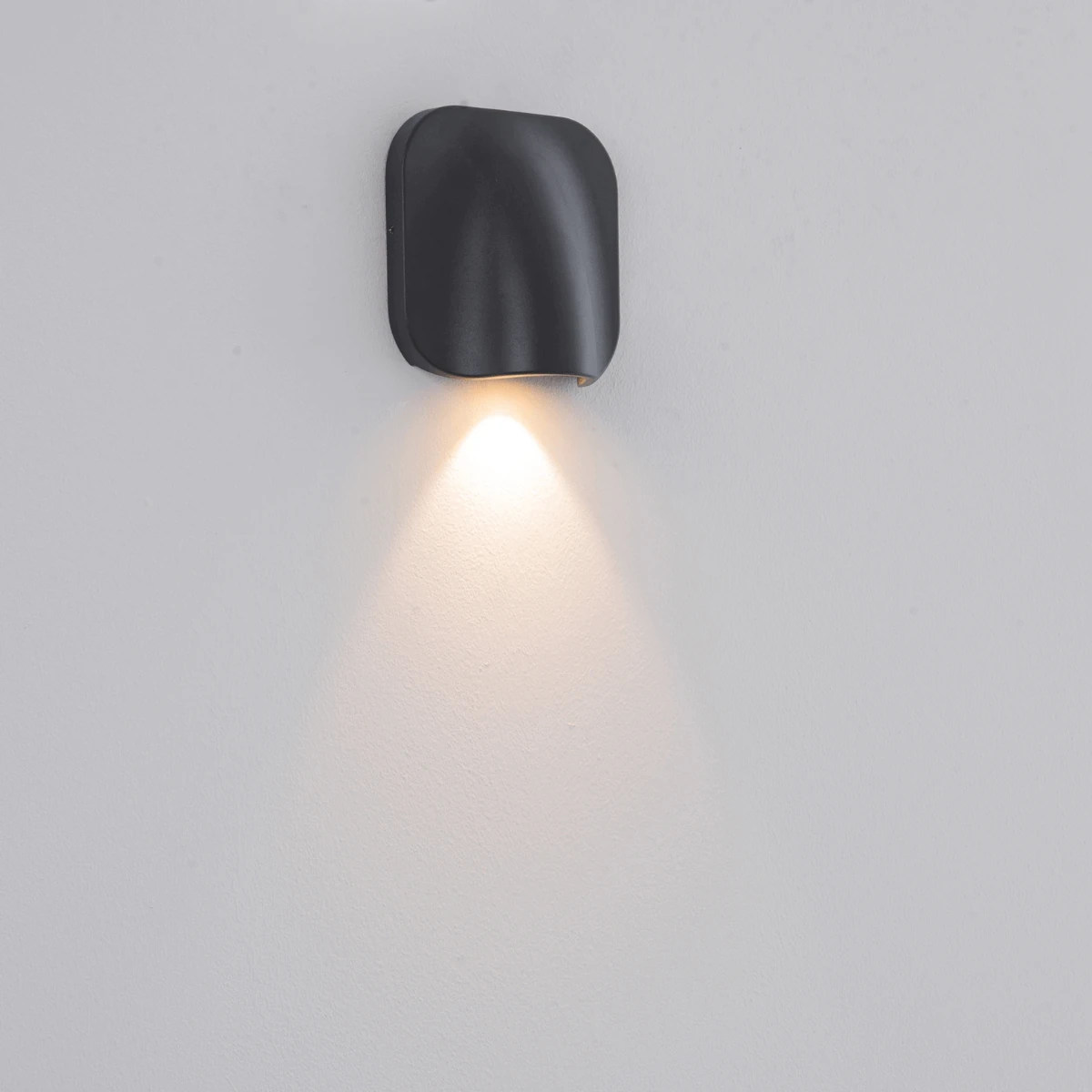 LED lauko sieninis šviestuvas, grafito, 9W 3000K IP54