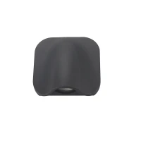 LED lauko sieninis šviestuvas, grafito, 9W 3000K IP54 - Nuotrauka 2