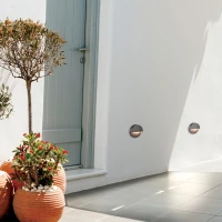 LED Outdoor Step Light, Graphite, Ø12cm, 2W 3000K IP65 - Image 1