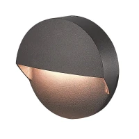 LED Outdoor Step Light, Graphite, Ø12cm, 2W 3000K IP65 - Image 2