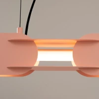 Pendant lamp 91 cm – linear, peach, DALI dimmable - Image 4
