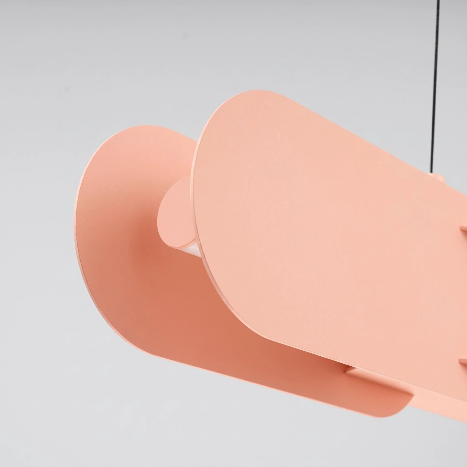 Pendant lamp 91 cm – linear, peach, DALI dimmable