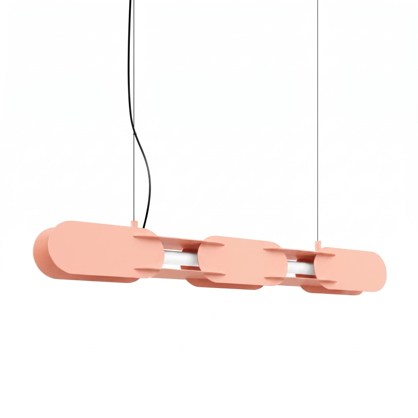 Pendant lamp 91 cm – linear, peach, DALI dimmable