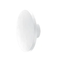 Round LED Outdoor Wall Light, White - Image 2