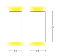 Lauko sieninis šviestuvas GU10 IP54 Matinis Juodas, Paviršinis, 7W, 6.8x9.5x15 cm - Nuotrauka 3