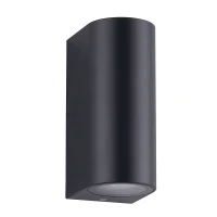 Lauko sieninis šviestuvas GU10 IP54 Matinis Juodas, Paviršinis, 7W, 6.8x9.5x15 cm - Nuotrauka 2