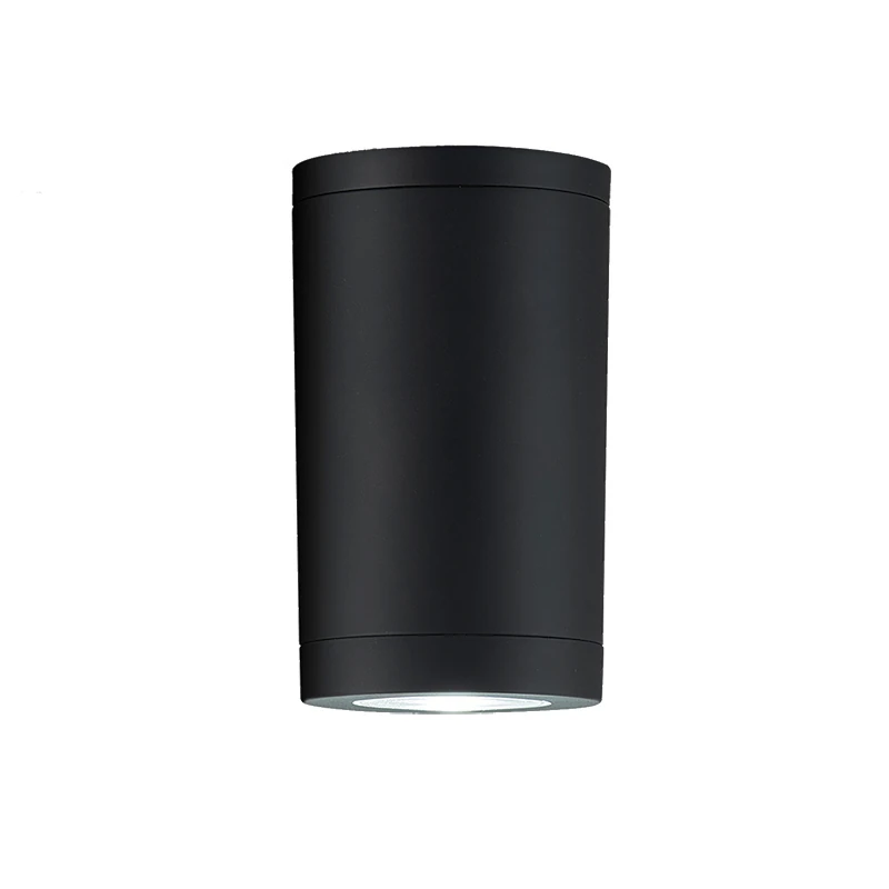 14cm Black Matt Outdoor Ceiling Light GU10