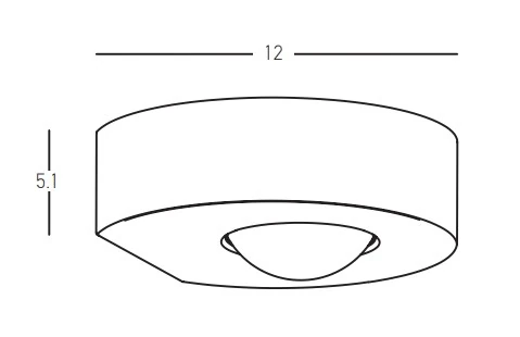 LED Outdoor Surface Wall Light 9W 3000K IP54 Graphite