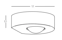 LED Outdoor Surface Wall Light 9W 3000K IP54 Graphite - Image 4