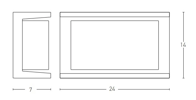 Lauko sieninis šviestuvas E27 IP54 grafito, 24x14x7 cm, 18W