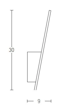 Matt White Metal LED Wall Light 7W 3000K