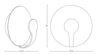 Round LED Outdoor Wall Light, Dark Brown & Sandy White - Image 2