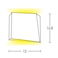 Geometric LED Outdoor Wall Light, Graphite - Image 3