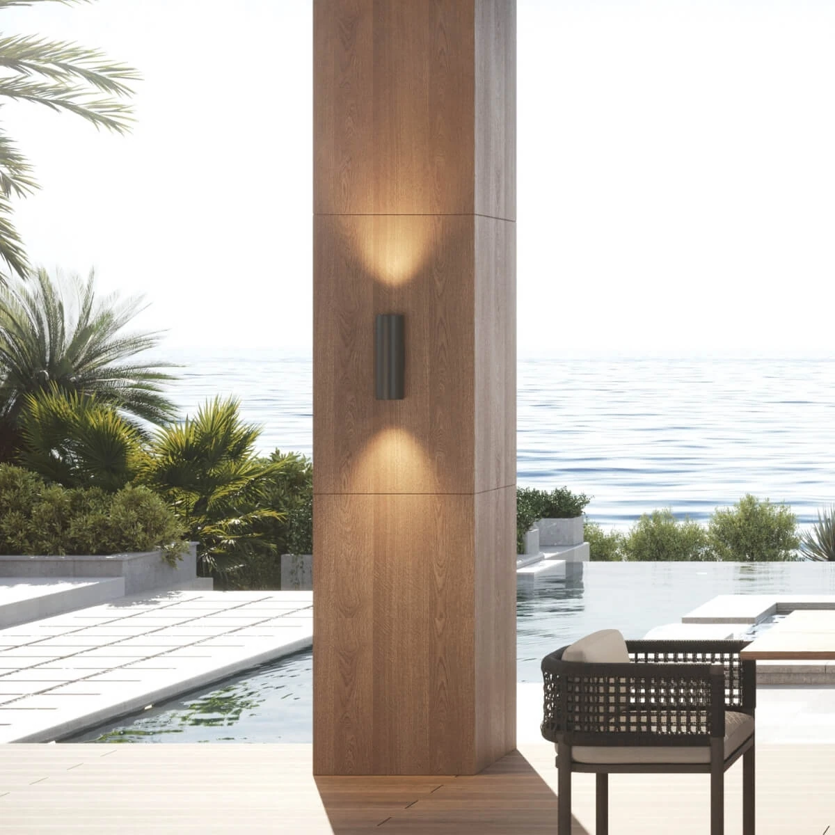 Outdoor Wall Light GU10 IP54 Graphite