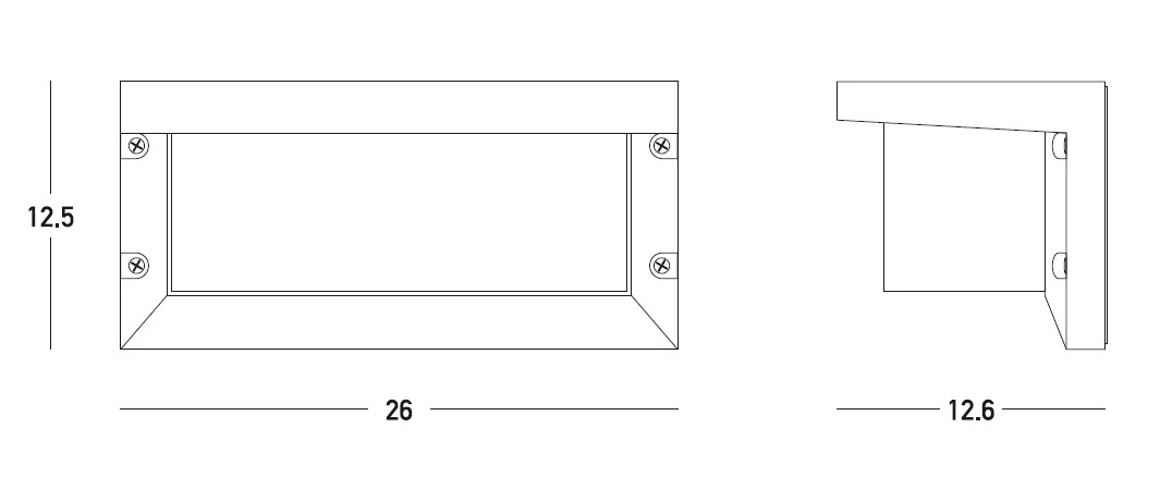 Graphite Outdoor Wall Light E27 IP54, Surface Mounted