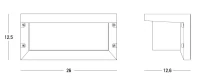 Graphite Outdoor Wall Light E27 IP54, Surface Mounted - Image 3