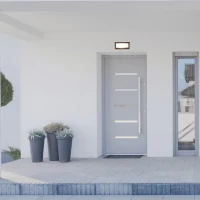 Graphite Outdoor Wall Light E27 IP54, Surface Mounted - Image 1