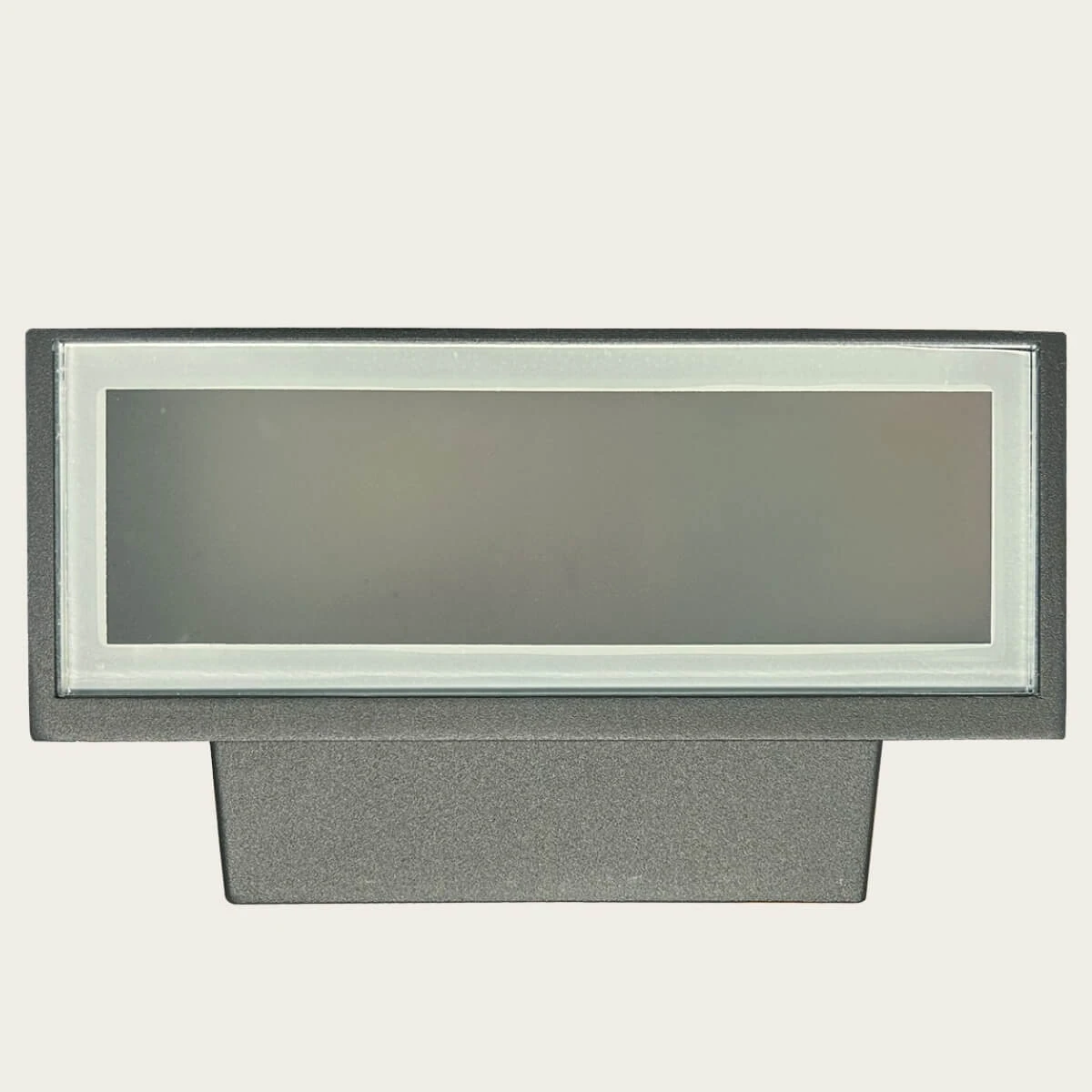 Graphite Outdoor Rectangular Wall Light E27 IP44