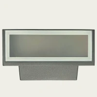 Graphite Outdoor Rectangular Wall Light E27 IP44 - Image 4