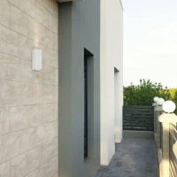 Matt White Outdoor Up/Down Wall Light IP54 - Image 3