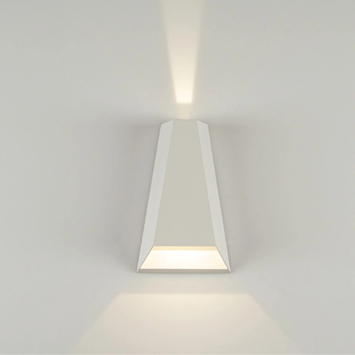 Geometrinis Lauko LED Sieninis Šviestuvas 6W 3000K, IP54 Baltas