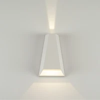 Geometrinis Lauko LED Sieninis Šviestuvas 6W 3000K, IP54 Baltas - Nuotrauka 4