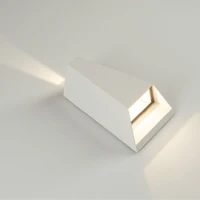 Geometrinis Lauko LED Sieninis Šviestuvas 6W 3000K, IP54 Baltas - Nuotrauka 5