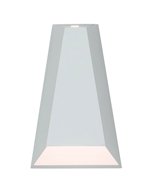 Geometrinis Lauko LED Sieninis Šviestuvas 6W 3000K, IP54 Baltas