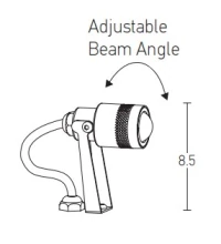 Adjustable LED Garden Spike Light, Black - Image 2