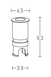 Outdoor Inground LED Light 3W 3000K IP65 Round Aluminium - Image 2