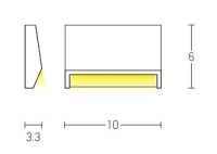 Lauko LED laiptų šviestuvas 2W 3000K IP54 Grafito spalvos ABS - Nuotrauka 4