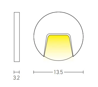Surface Mounted Outdoor Step Light, Graphite ABS