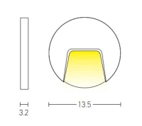 Surface Mounted Outdoor Step Light, Graphite ABS - Image 2
