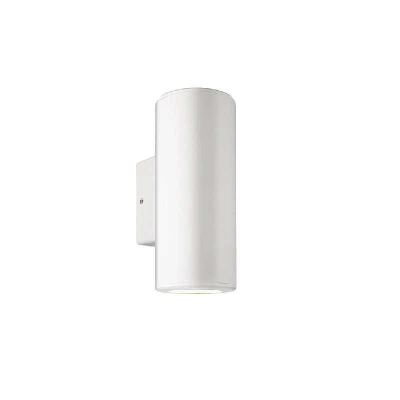 White Outdoor Up/Down Wall Light, IP54, max 9W GU10