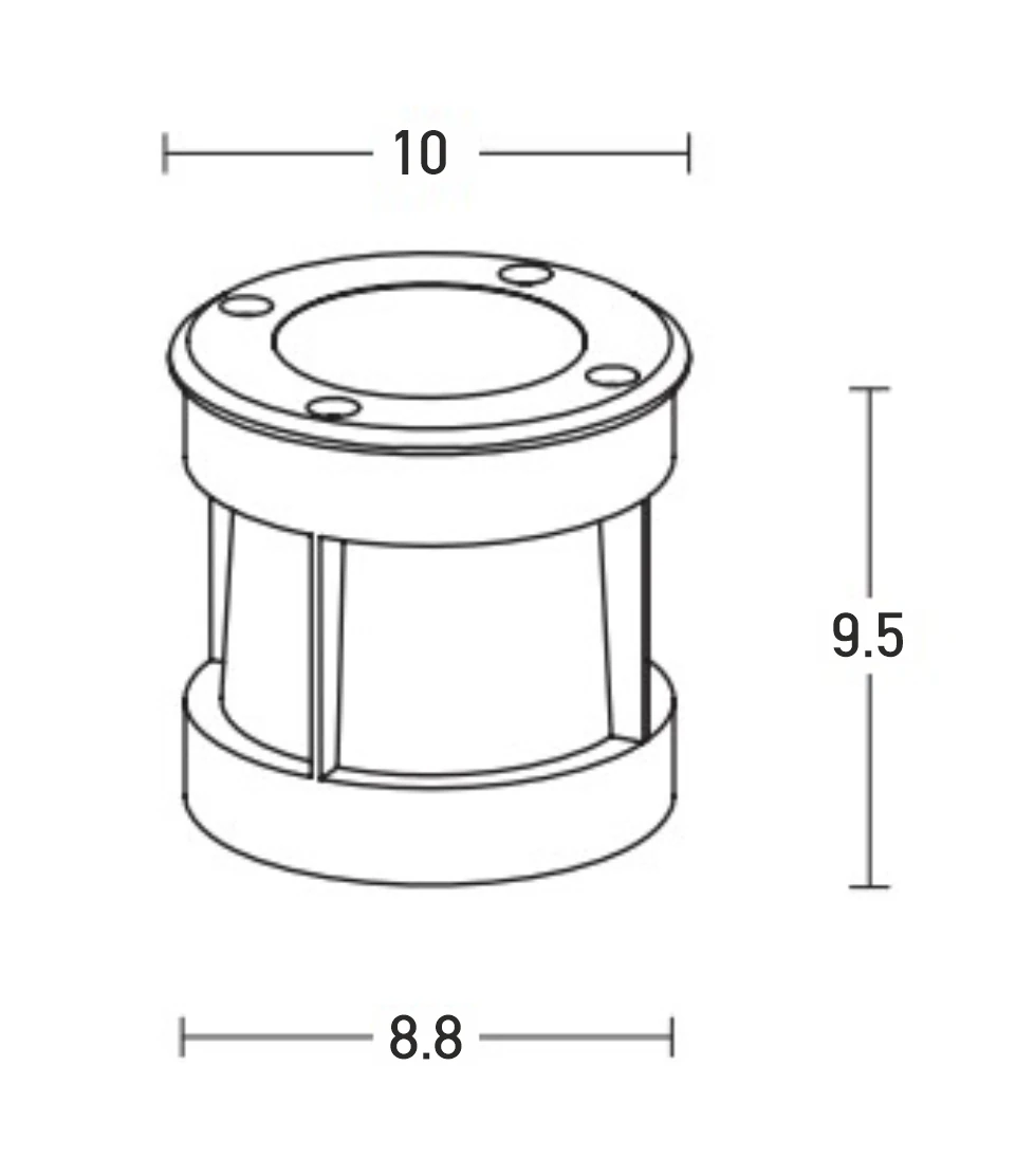 Outdoor In-Ground LED Light 6W 3000K IP67 Stainless Steel