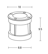 Outdoor In-Ground LED Light 6W 3000K IP67 Stainless Steel - Image 3