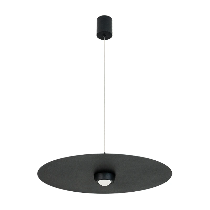 LED pakabinamas šviestuvas Ø55 cm – apvalus, juodas, TRIAC