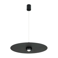 LED pakabinamas šviestuvas Ø55 cm – apvalus, juodas, TRIAC - Image 4