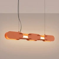 Pakabinamas šviestuvas 91 cm – linijinis, raudona, LED - Nuotrauka 1