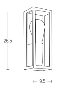 Outdoor Wall Light IP65 Sandy Black - Image 2