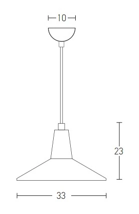 Black Matt & Wood Industrial Pendant Light, E27, Ø33cm