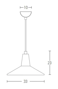 Black Matt & Wood Industrial Pendant Light, E27, Ø33cm - Image 3