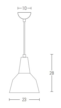 Black Matt & Wood Pendant Light, E27, 28cm - Image 3